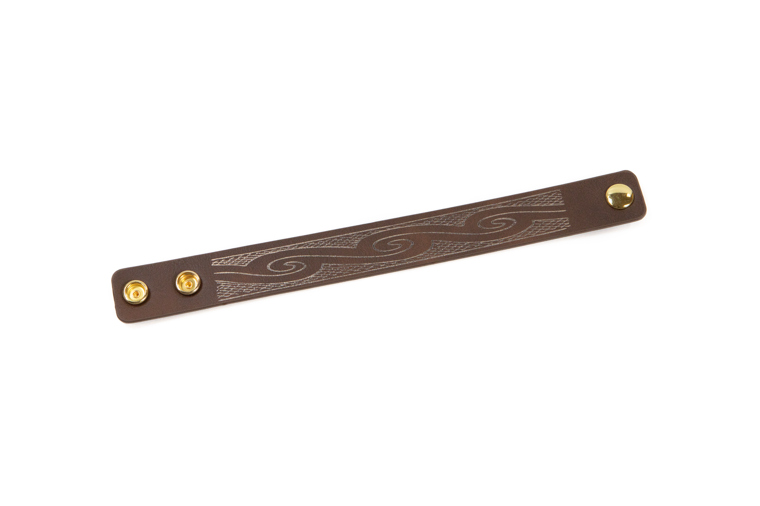 1 Inch Embossed  Leather Bracelet
