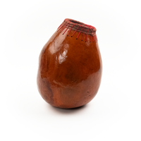 Large Handmade Gourd Vessel