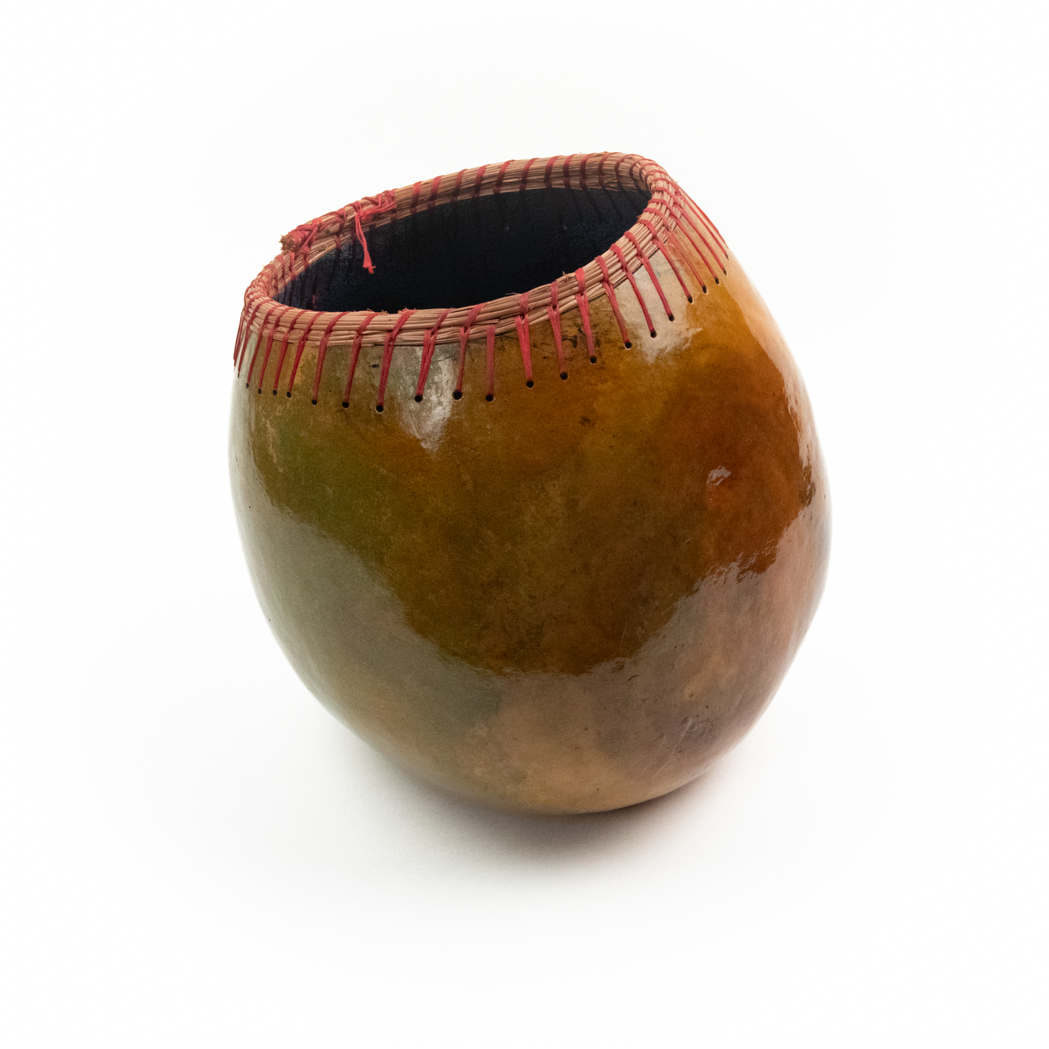 Large Handmade Gourd Vessel