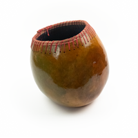 Large Handmade Gourd Vessel