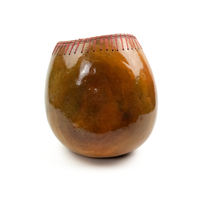 Large Handmade Gourd Vessel