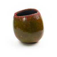 Large Handmade Gourd Vessel