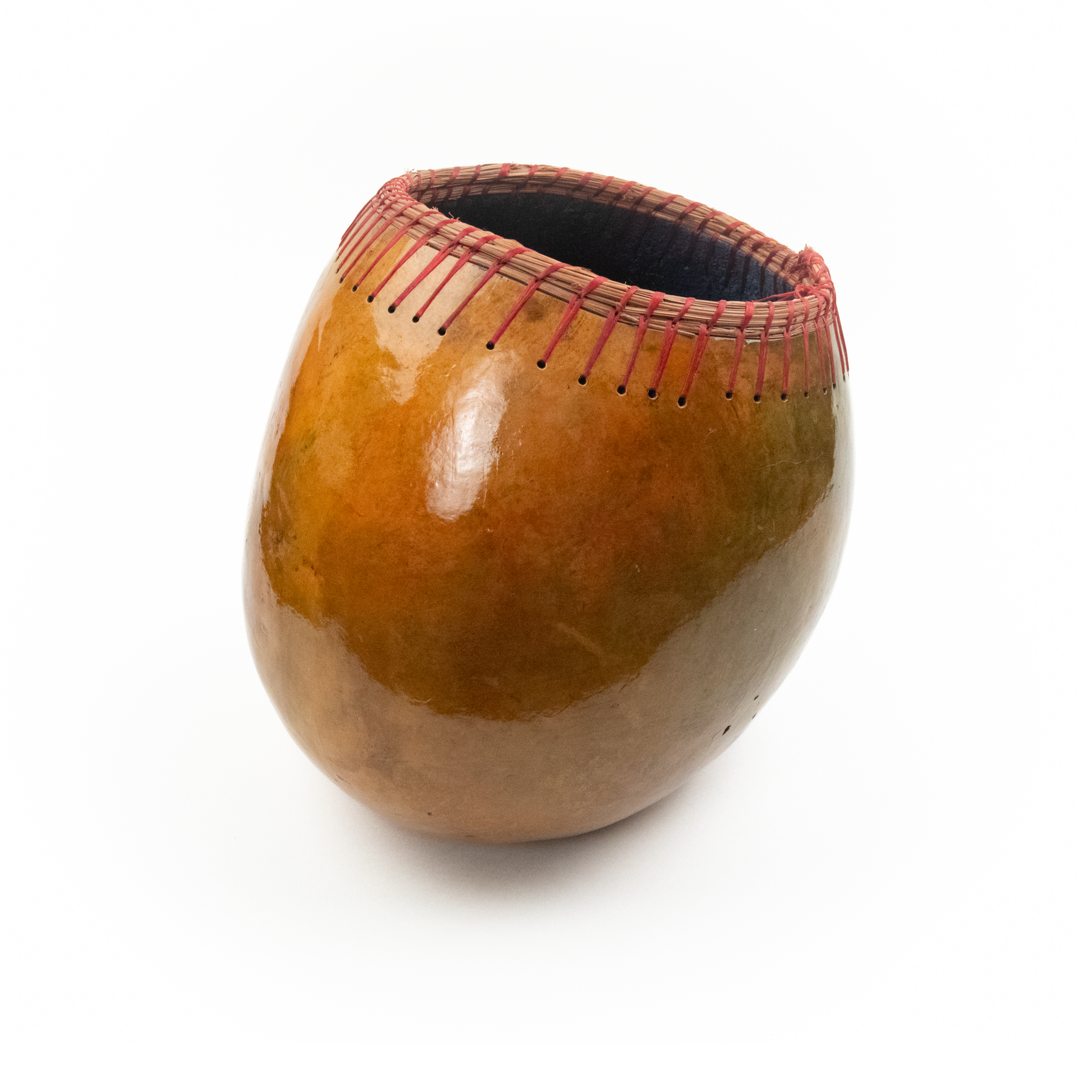 Large Handmade Gourd Vessel