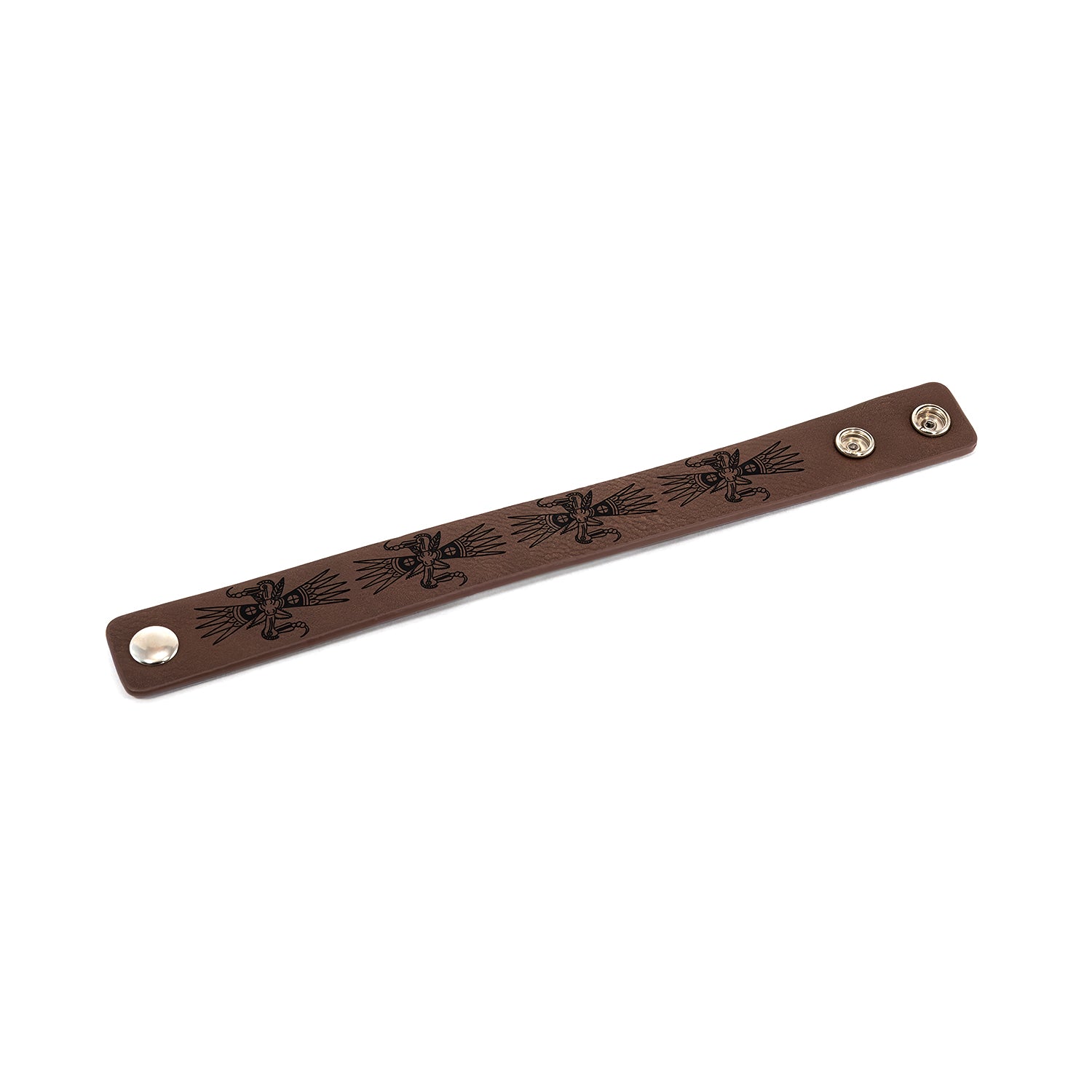 1 Inch Embossed  Leather Bracelet
