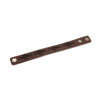 1 Inch Embossed  Leather Bracelet