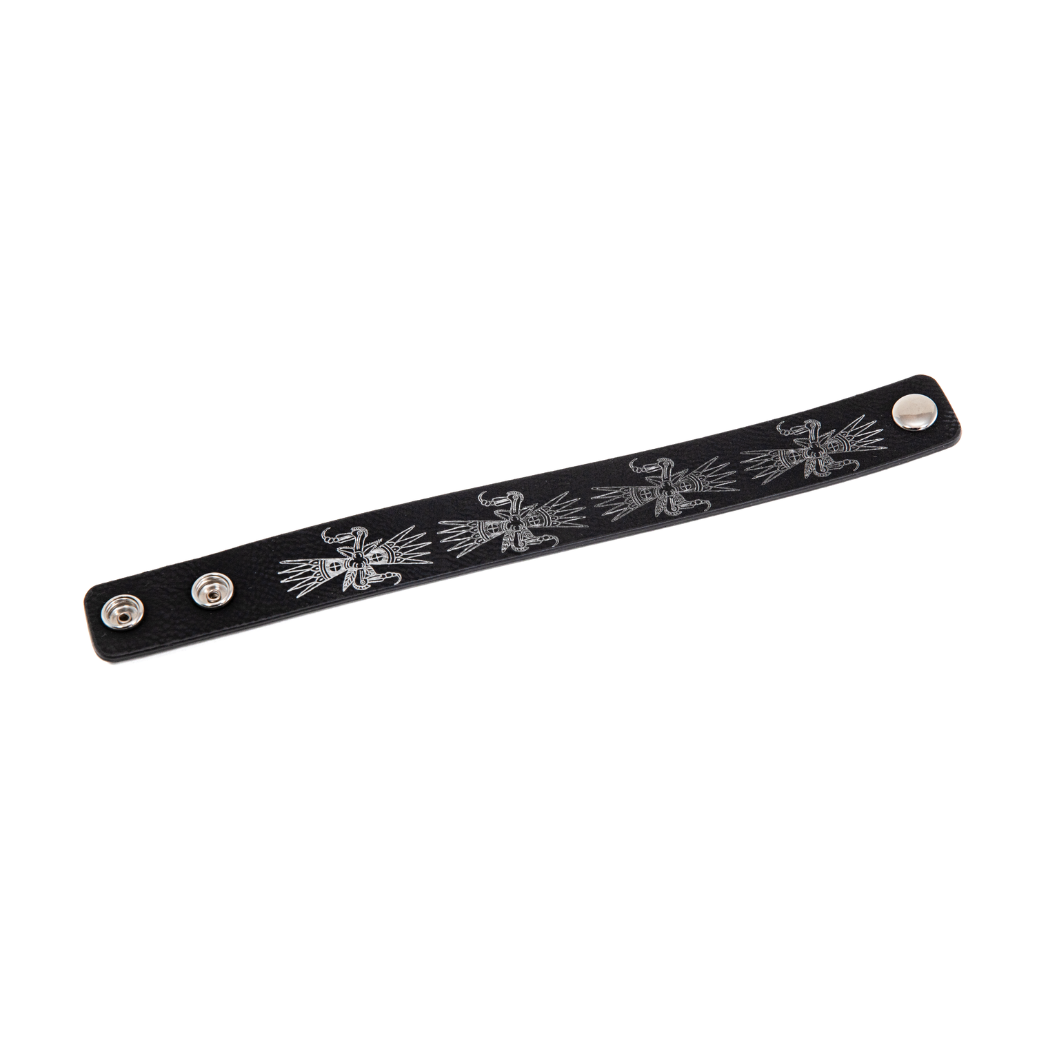 1 Inch Embossed  Leather Bracelet