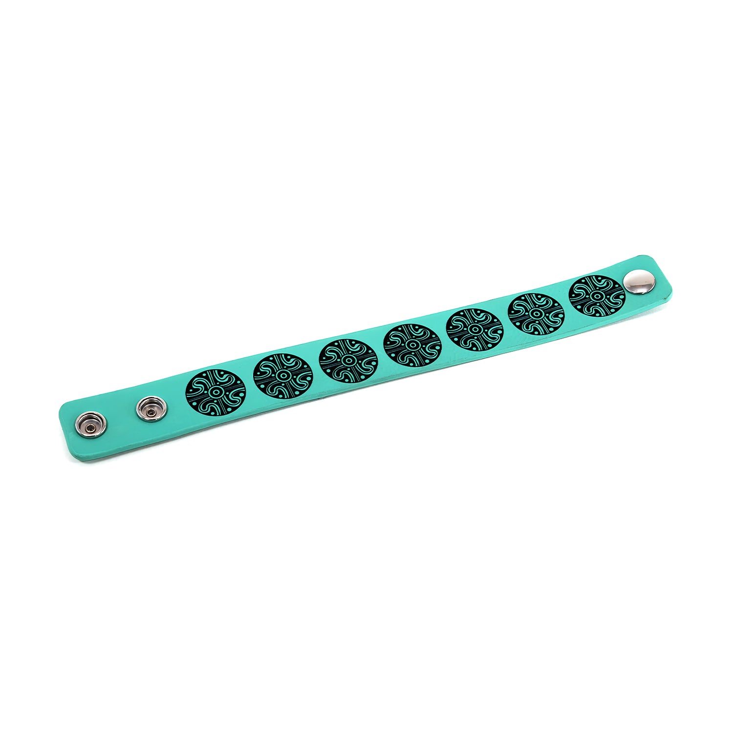 1 Inch Embossed  Leather Bracelet