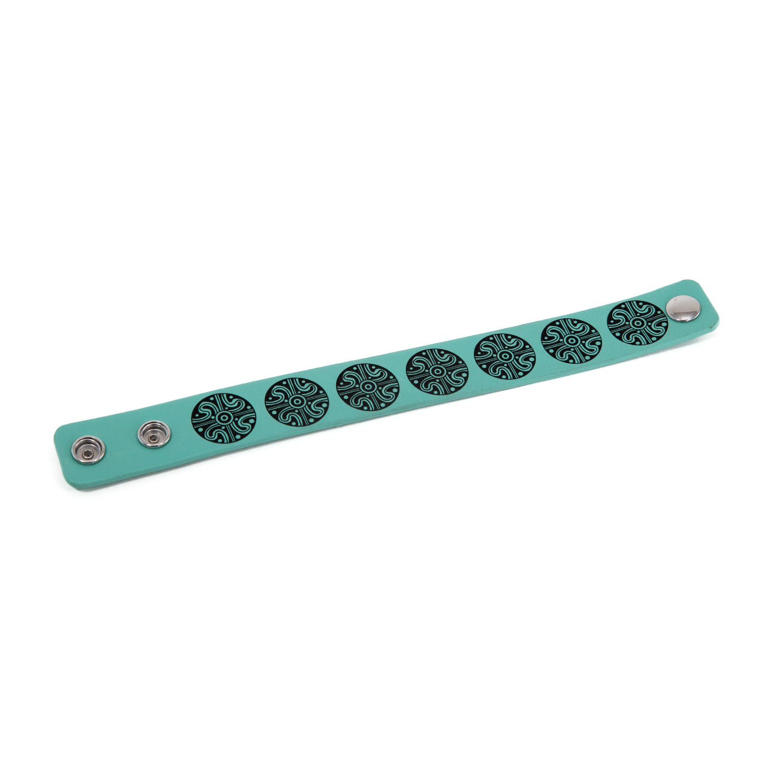 1 Inch Embossed  Leather Bracelet