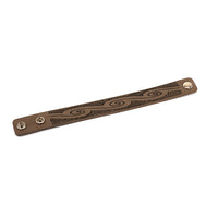 1 Inch Embossed  Leather Bracelet