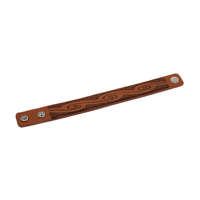 1 Inch Embossed  Leather Bracelet