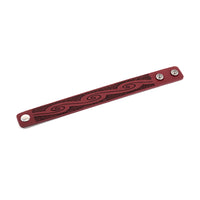 1 Inch Embossed  Leather Bracelet