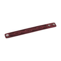 1 Inch Embossed  Leather Bracelet