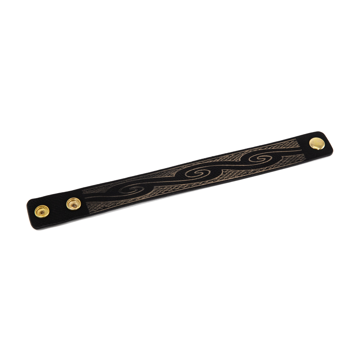 1 Inch Embossed  Leather Bracelet