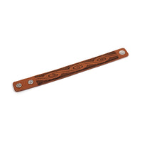 1 Inch Embossed  Leather Bracelet