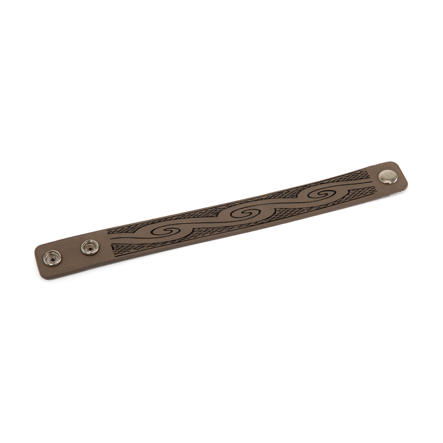 1 Inch Embossed  Leather Bracelet