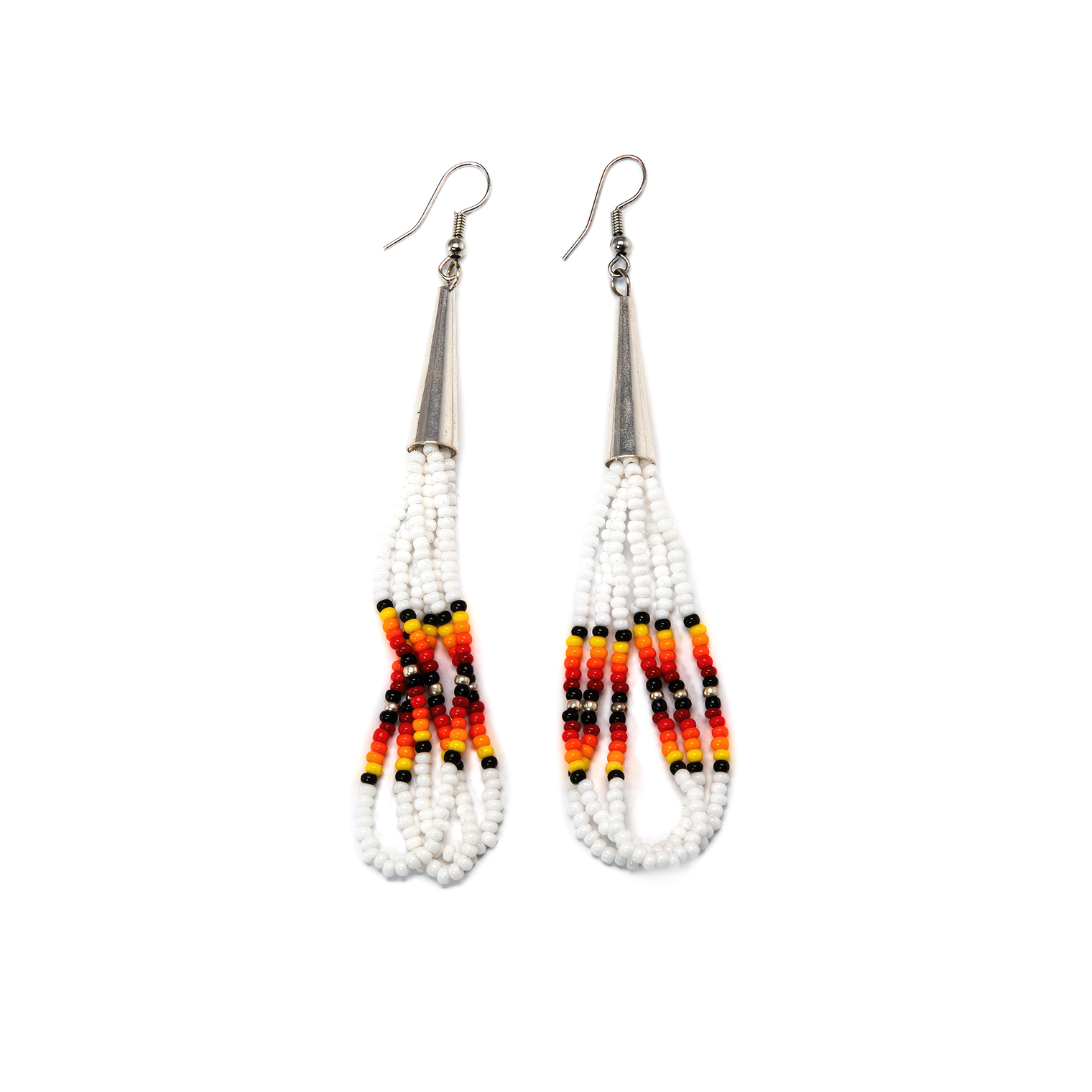 Beaded Cone Earrings