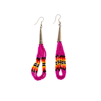 Beaded Cone Earrings