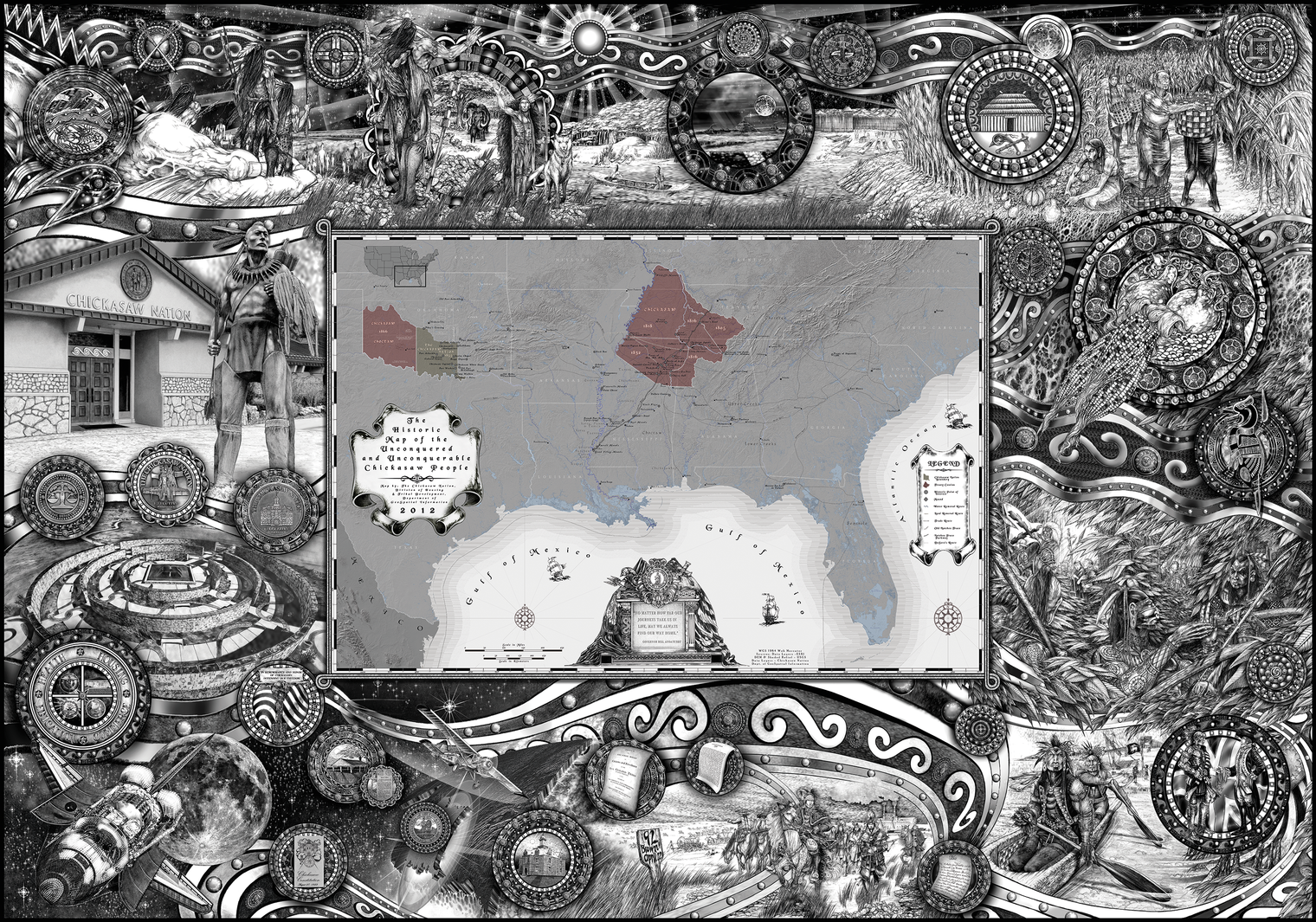 Historic Map of the Chickasaws