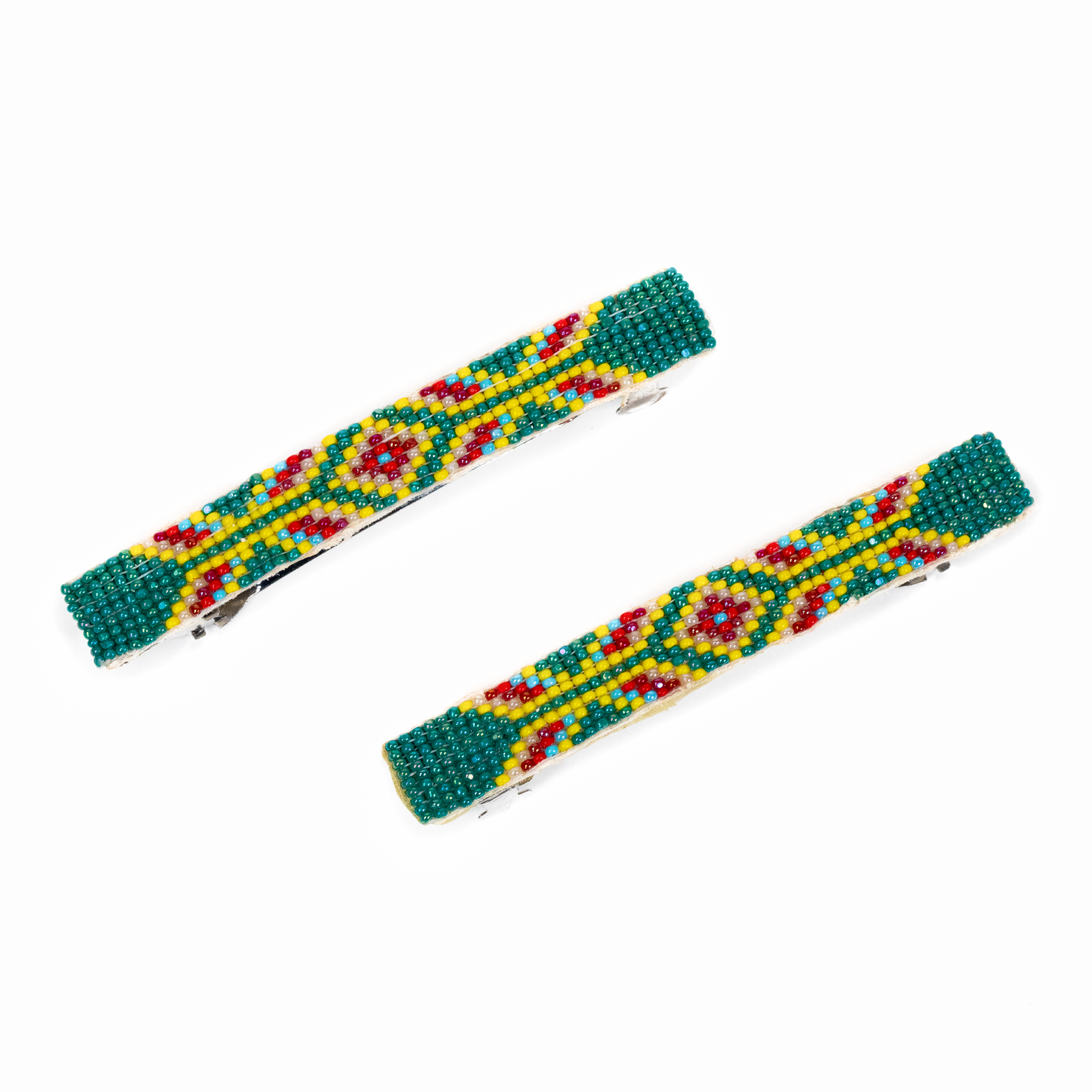 Beaded Hair Barrette Set