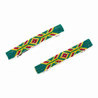 Beaded Hair Barrette Set