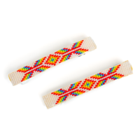 Beaded Hair Barrette Set