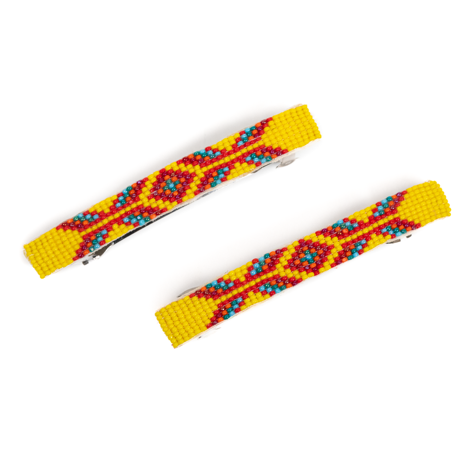 Beaded Hair Barrette Set