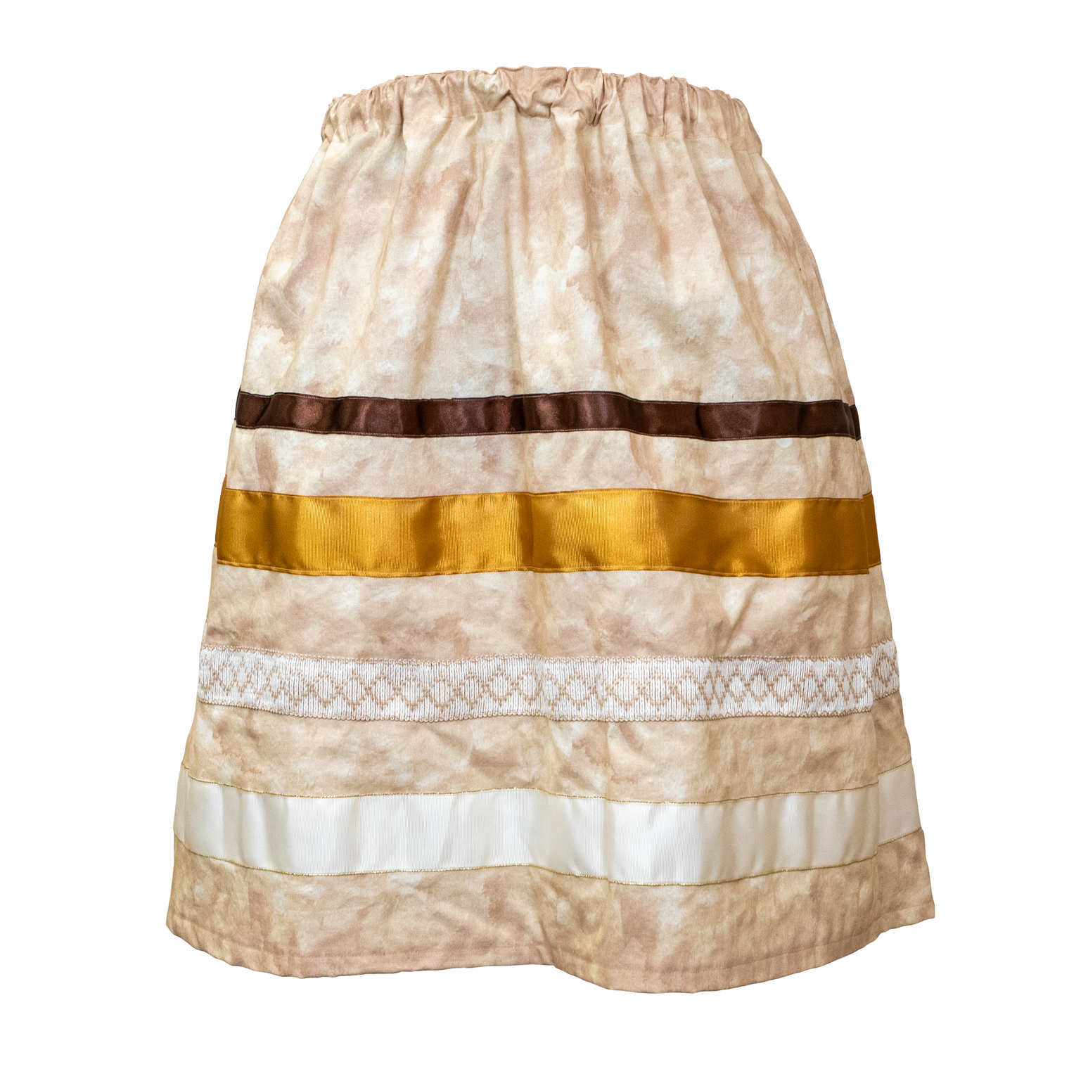 Beige Ribbon Skirt