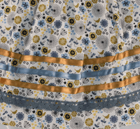 Ribbon Skirt Onesie - Baby -Gold/Blue