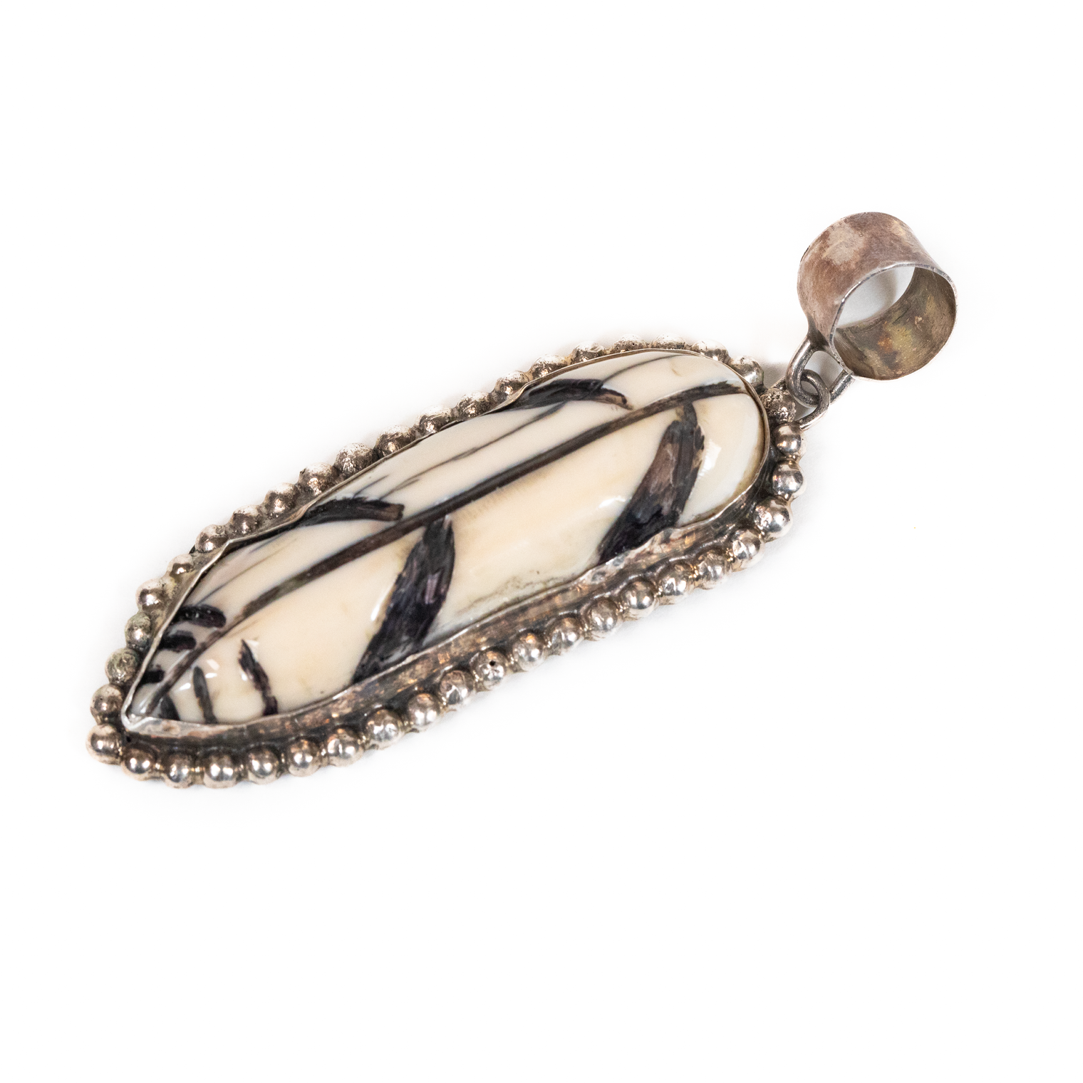 Bone Feather Pendant