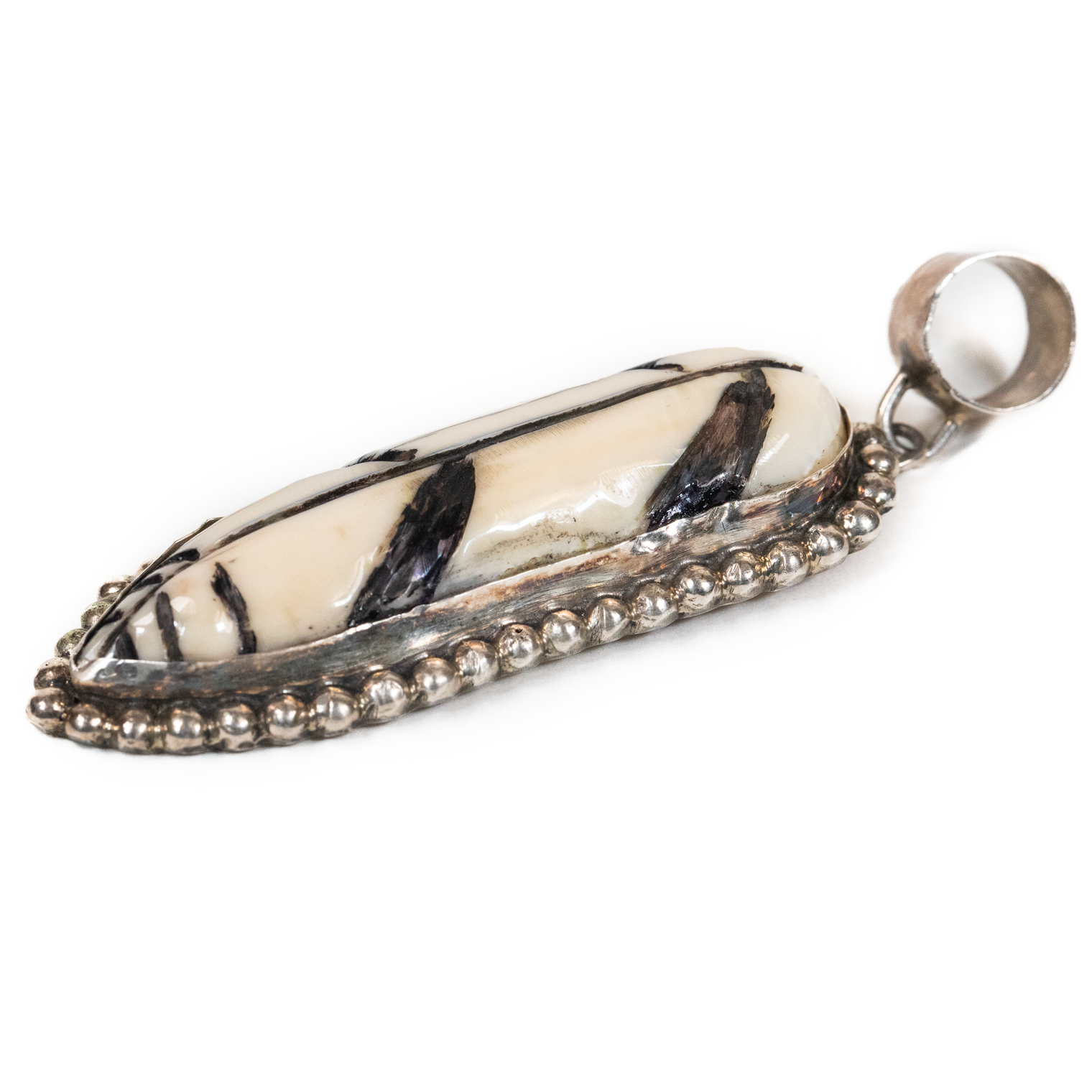 Bone Feather Pendant