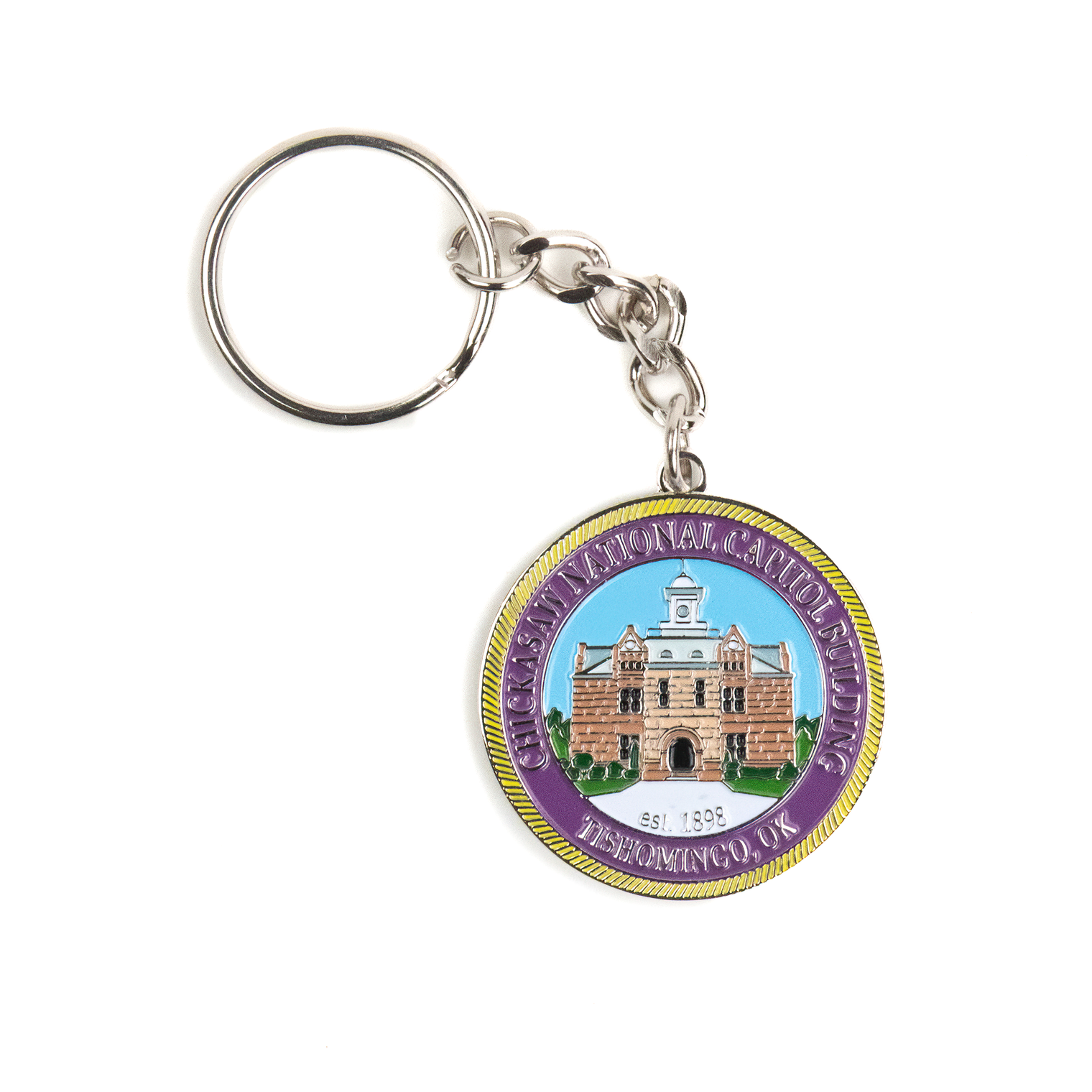 Chickasaw Nation Capitol Keychain