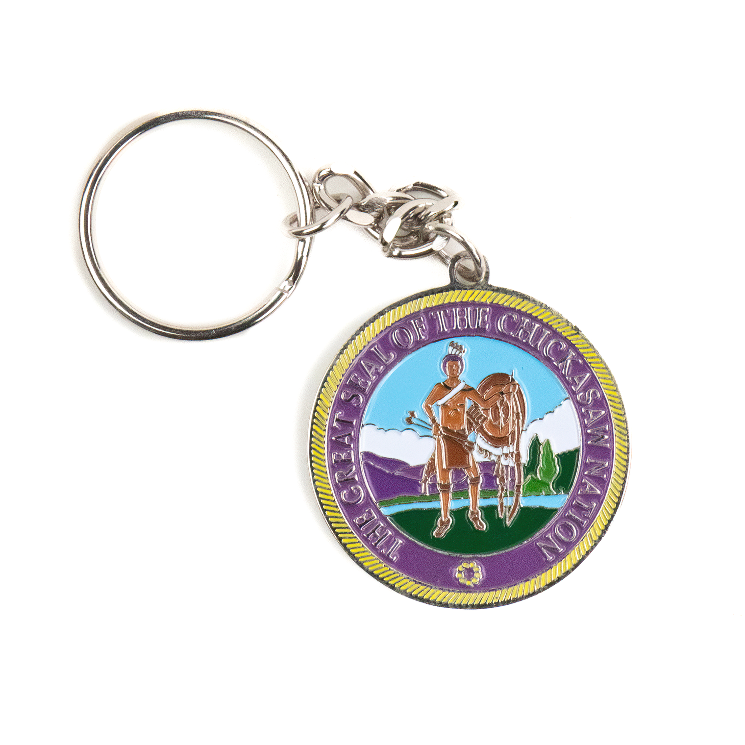 Chickasaw Nation Capitol Keychain