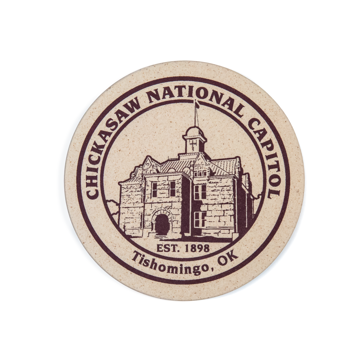 Chickasaw Nation Capitol Stone Coaster