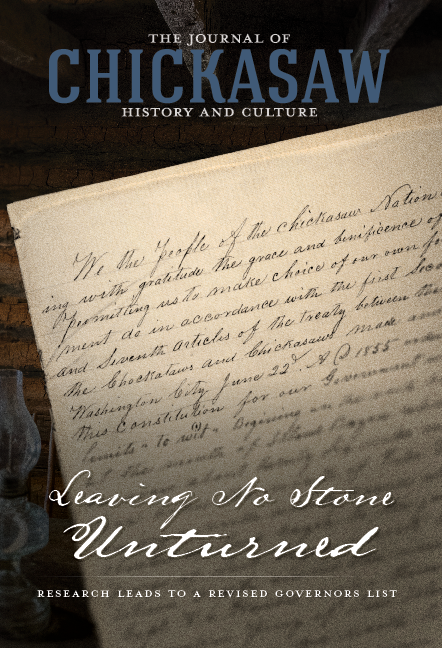 The Journal of Chickasaw History and Culture - Fall/Winter 2021