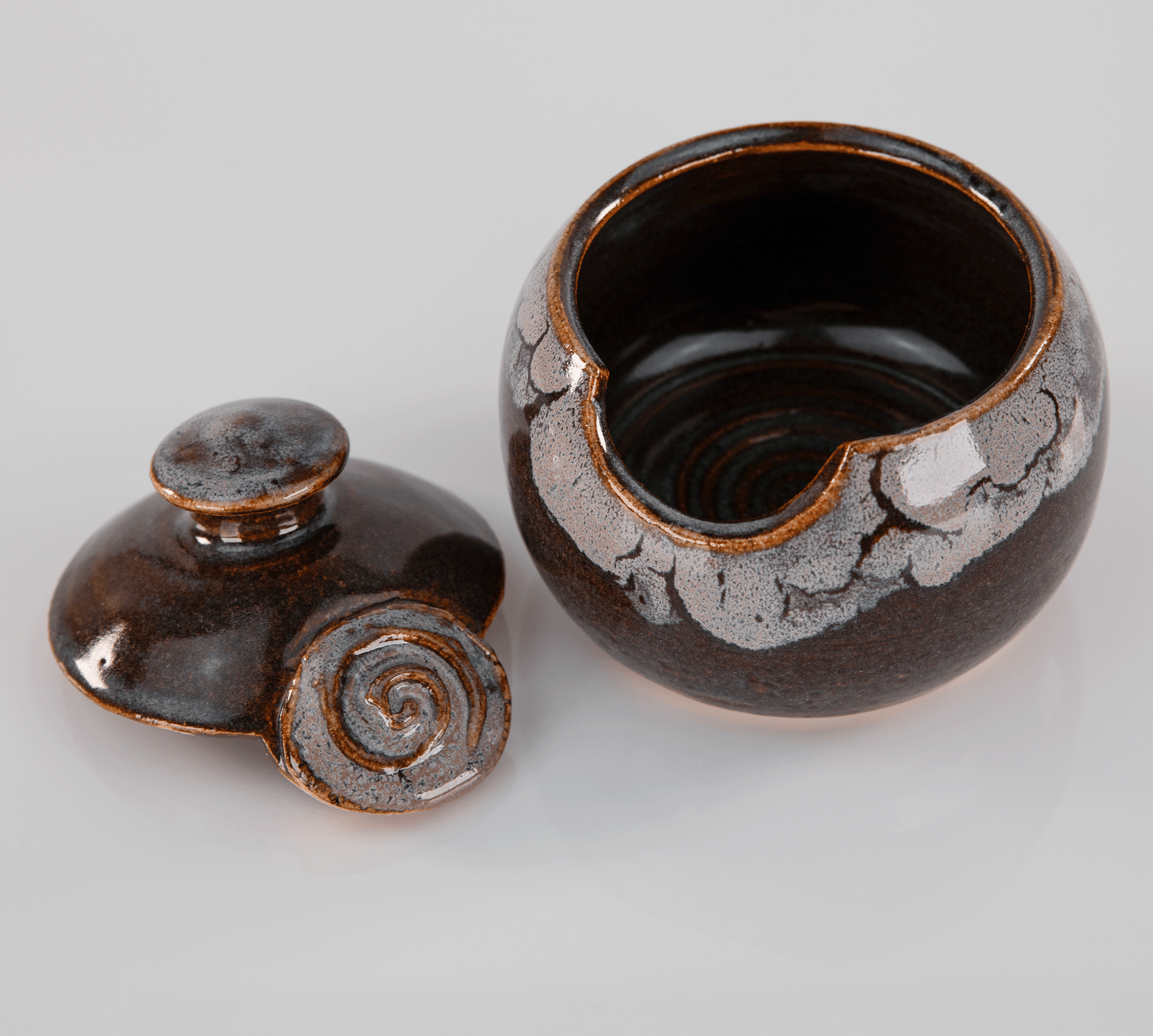 Pottery Jar - Brown/Gray