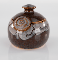 Pottery Jar - Brown/Gray