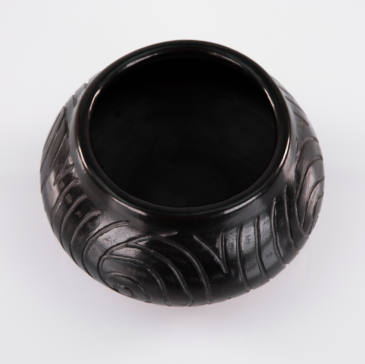 Carved Black Pottery