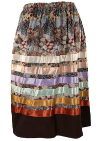 Brown Butterfly Ribbon Skirt