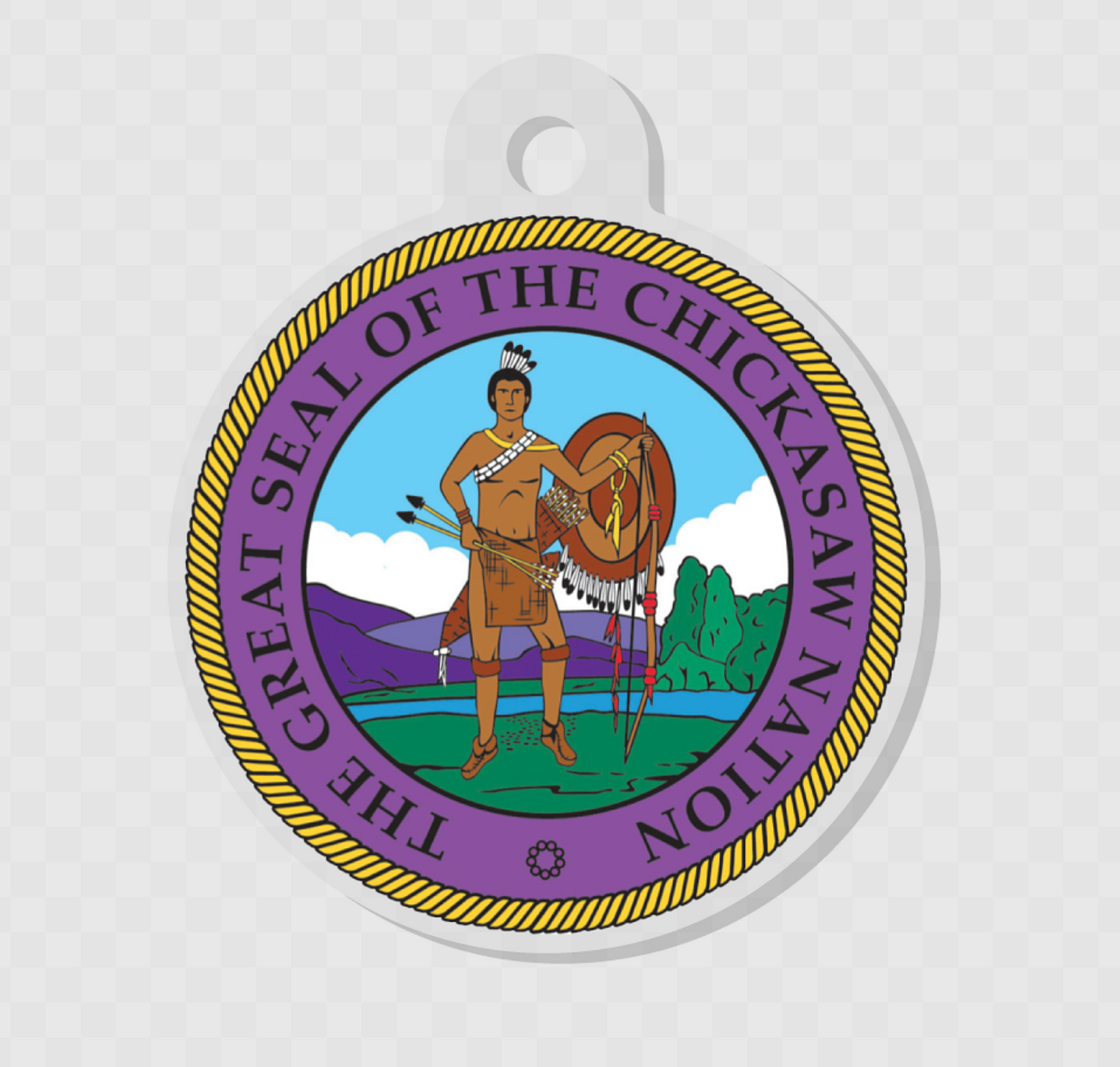 Chickasaw Nation Seal Key Chain