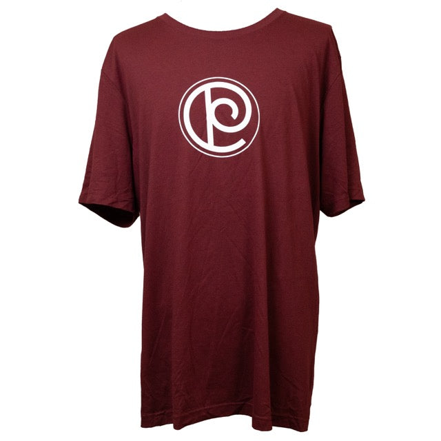 Chickasaw Press Logo T-shirt-Heather Cardinal