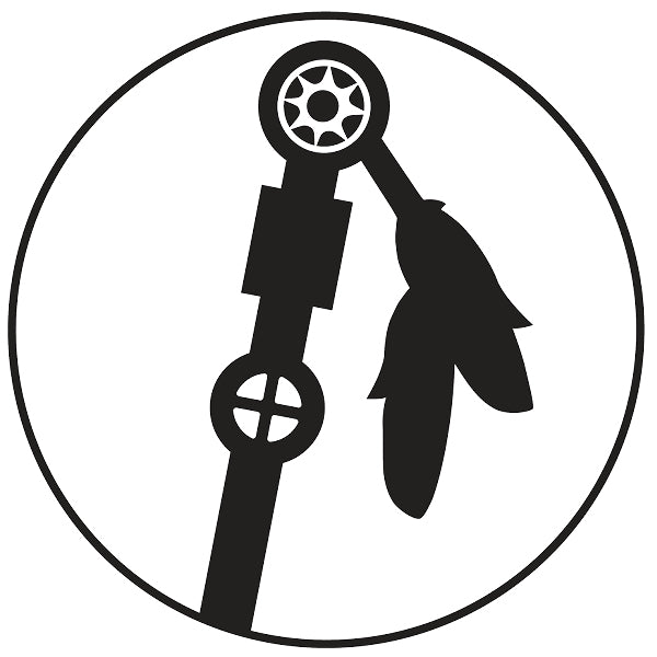 Leaning Pole Logo Sticker