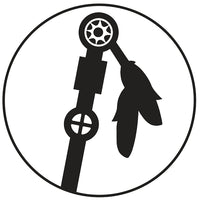 Leaning Pole Logo Sticker