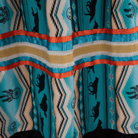 Ribbon Skirt - Turquoise/Southwest