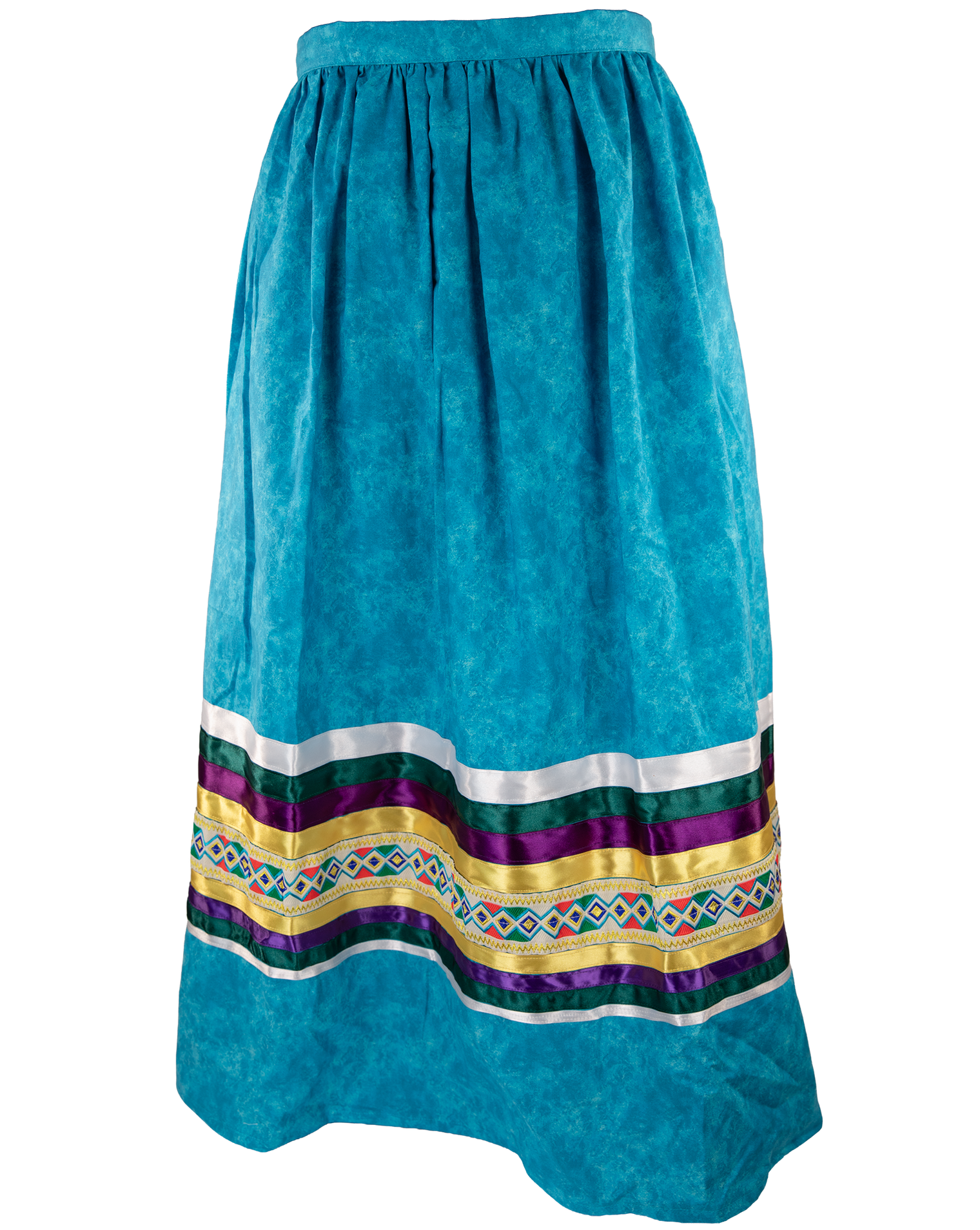 Ribbon Skirt - Marbled Blue