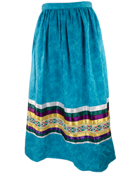 Ribbon Skirt - Marbled Blue