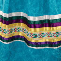 Ribbon Skirt - Marbled Blue