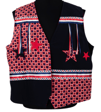 Ribbon Vest - Patriotic Blue