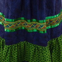 Ribbon Skirt - Dark Blue/Green