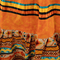 Ribbon Skirt - Orange/Southwest