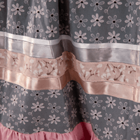 Ribbon Skirt - Pink/Gray